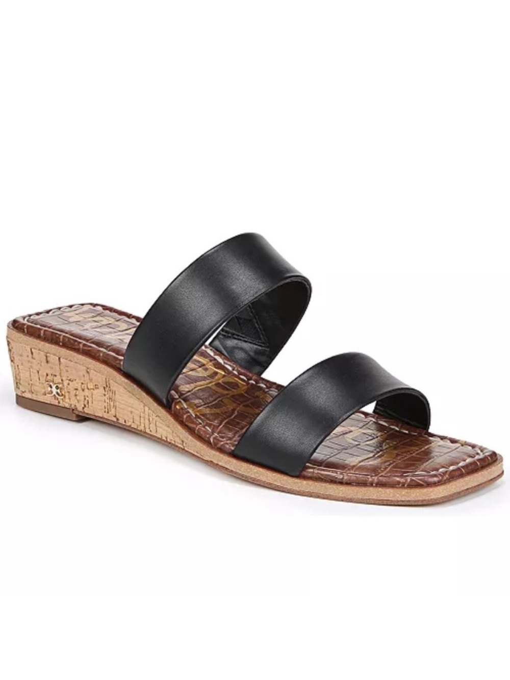 Sam Edelman Vena Leather Cork Wedge Sandal